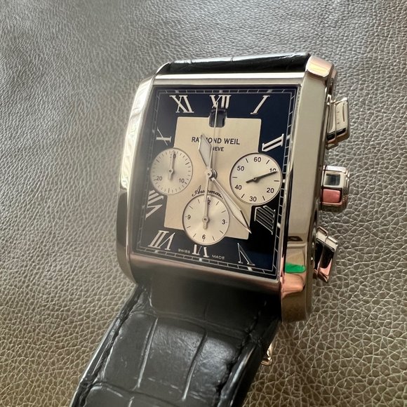 Raymond Weil Don Giovanni Black Dial Chronograph Automatic Watch 4875 Swiss Made - Picture 3 of 13